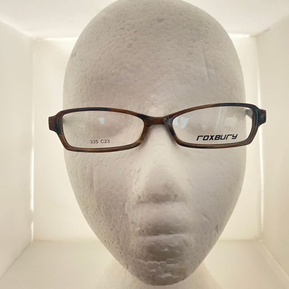 #5776 Roxbury Dark Turtle Shell Rectangular Eyeglass Frames Only 49-15-135